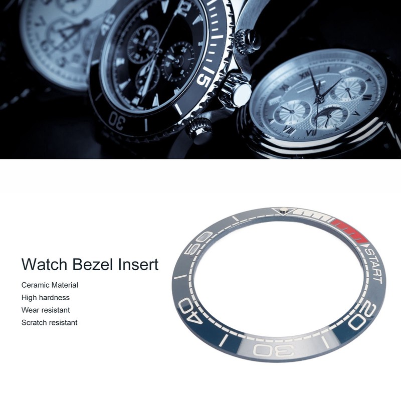 Ceramic Watch Bezel Ring Professional 41.5mm Watch Bezel Insert Replacement