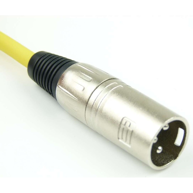 Adam Hall Cables K3MMF0100YEL Microphone Cable XLR Female to XLR