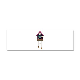 CafePress Cuckoo Clock Car Magnet 10 X 3 10" x 3", Bumper Magnet