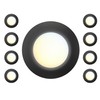 JULLISON 8 Packs 6 Inch Black 5CCT Field Selectable LED