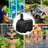 CWKJ Fountain Pump, 400GPH Submersible , Durable 25W Outdoor Water