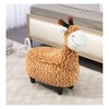 Pemberly Row Geno The Giraffe Storage Ottoman - Wood Frame