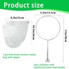 Ultra Fine Mesh Strainer with Stainless Steel Handle, Reusable Food