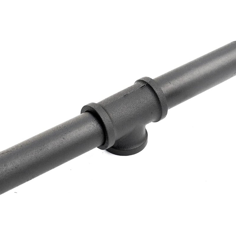 DIYHD 8FT Wall Mount Pipe Handrail for Stairs,Industrial Rustic Black