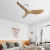 CHARMMA 52 Inch Indoor Ceiling Fan No Light With 6