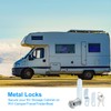 PATIKIL 3/4 Inch Cabinet Locks with Keys, 20 Pack Zinc