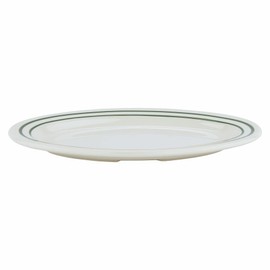 G.E.T. OP-120-EM Melamine Oval Serving Platter / Dinner Plate, 12" x 9", Emerald (Set of 12)