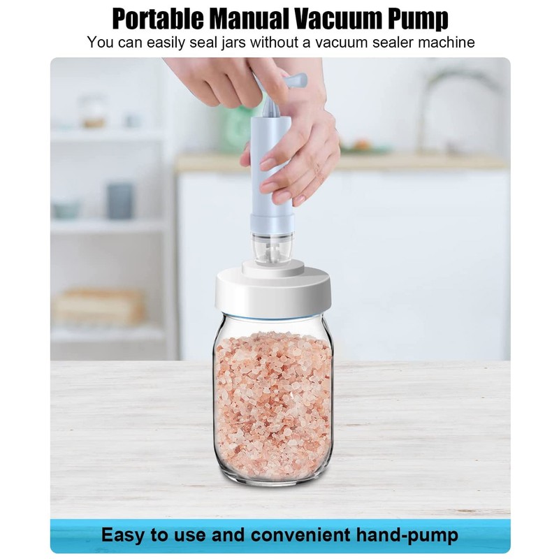 Jar Vacuum Sealer Kit Food Protector Jar Sealer with Accessory