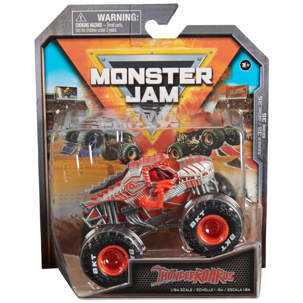 Monster Jam, Official ThunderROARus Monster Truck, Die-Cast Vehicle, 1:64 Scale,