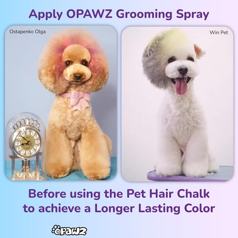 Opawz Pet Hair Chalk Purple Non-Toxic Temporary Washable Color Safe