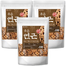 3 300g domestic roasted lotus root lotus root tea / 국산 볶은 연근 300g 3개 연근차