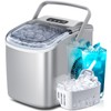 Portable Countertop Ice Maker Machine with Handle, 9 Bullet-Shaped Ice