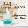 Bathroom Glass Soap Dispenser with Durable Rust-Proof Plastic Liquid Pump