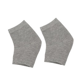 Mikinona Gel Heel Socks for Moisturizing and Repairing Cracked Skin Breathable Open Toe Design for Comfort Day and Night for Dry Feet Care Unisex Grey