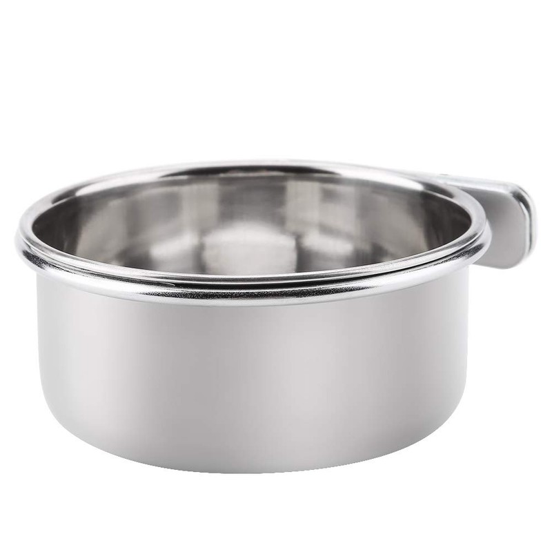 Bird Dish Bait Container Water Container Stainless Steel Fixed in