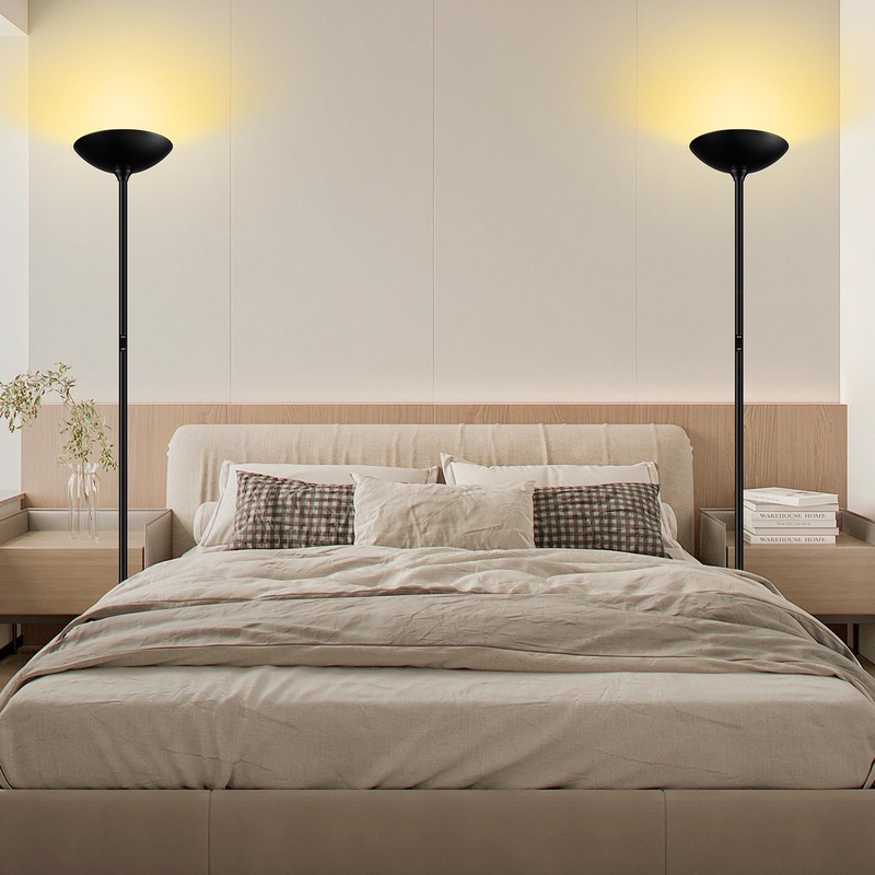 BoostArea Dimmable Floor Lamp,30W 3000LM Super Bright LED Torchiere Standing