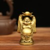 Pop Top Brass Statue Feng Shui Ornament Laughing Buddha Holding