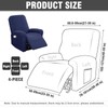 BOYIFEIJIE 1-Seater Armchair Cover, Stretch Chair Covers with Pockets, All-Inclusive