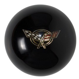 HINSON Motorsports Black Ball with White Crossflags for C5 Corvette