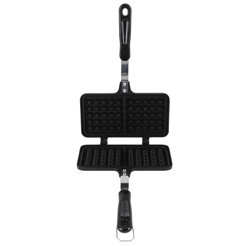 Stovetop Waffle Maker Pan Anti Stick Aluminum Even Heating Double