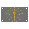 Fast Service Designs Indiana State Flag Gray & Gold Version