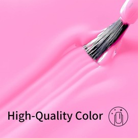 Firedeep Pink Gel Nail Polish, 0.54 Fl Oz Large Bottle Pink Gel Polish Manicure Salon UV/LED Soak Off 1Pcs
