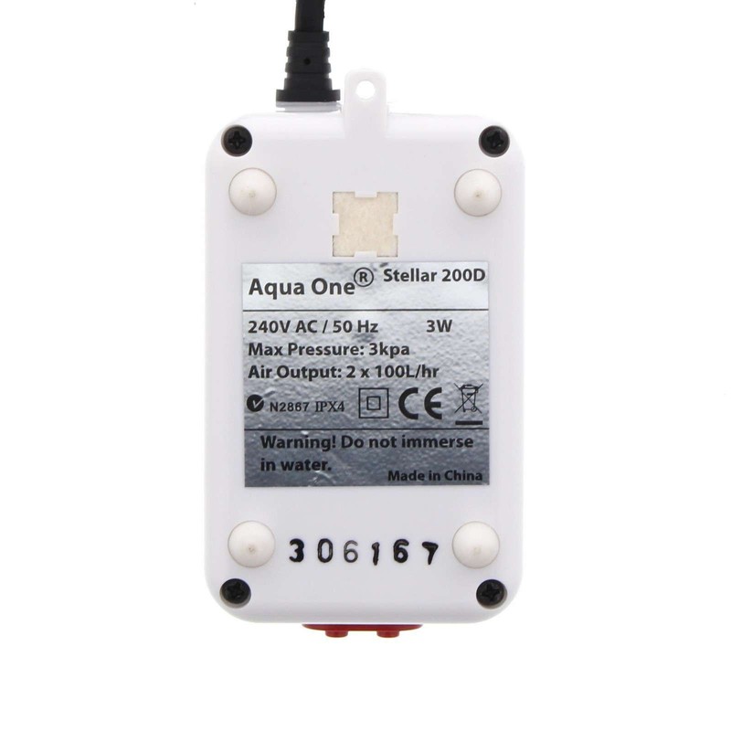 Aqua One Stellar Advance 200D Double outlet Air Pump 2