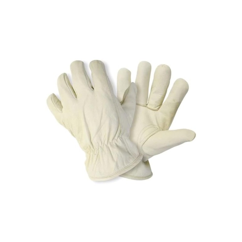 Briers Ultimate Lined Leather Gardening Gloves Cream Medium M8