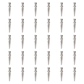 INCREWAY Picture Screws, 30Pcs Double-Headed Bear Claw Hangers Heavy Duty Flat-Head Hanging Screws for D-Rings 4-in-1 Multipurpose Picture Hooks for Drywall