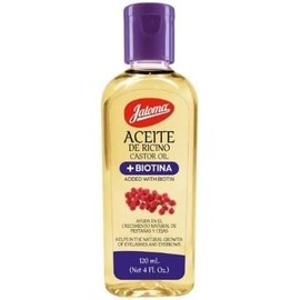 Jaloma Aceite de Ricino + Biotina para Pestañas y Cejas, 120ml Ayuda con el crecimiento natural