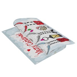 ALAZA Three Cute Gnomes Christmas Burlap Garden Flag Double Sided,House Yard Flags,Holiday Seasonal Outdoor Decorative Flag 28x40 Gift