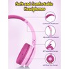 Kids Headphones with Microphone, Wired Over Ear Headsets with Limited