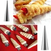Tianlong 16 Pack Cream Horn Molds,5-inch Big Size Stainless Steel