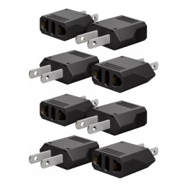 Importeek 10pz Clavija Adaptador Corriente Europa American Us Eu Viaje