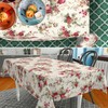 Fabric Tablecloth Washable Table Linen Tablecloth Cotton Polyester Roses 100