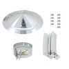 Wood Stove Pipe rain caps for Single Wall Pipe Pellet