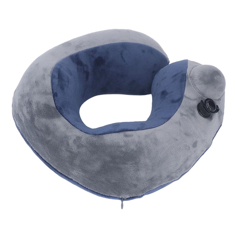 Self Inflatable Travel Pillow U Shaped Portable Neck Chain Support