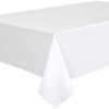 Quality Tablecloth Rectangular 140 x 240 cm White