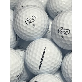 Golf Ball House… 12 Pro Air Golf Balls for Vice/White/Near Mint (AAAA) / Used-Recycled w/Mesh Bag
