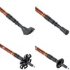 GOGLAND Trekking Walking Poles for Nordic Walking, Adjustable Lengths Including