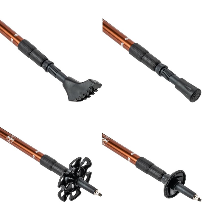 GOGLAND Trekking Walking Poles for Nordic Walking, Adjustable Lengths Including