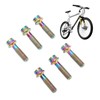 6pcs Bike Stem Bolts Ti Alloy M5x18mm Bicycle Stem Bolts
