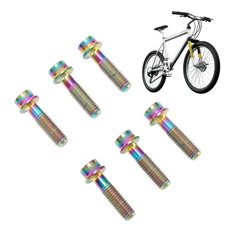 6pcs Bike Stem Bolts Ti Alloy M5x18mm Bicycle Stem Bolts