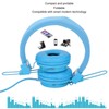 3.5mm Wired Headset with Mic Stereo Foldable Adjustable Headband Inline