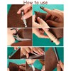 Leather Tooling Kit, Leather Craft Tools Leather Working Kit with