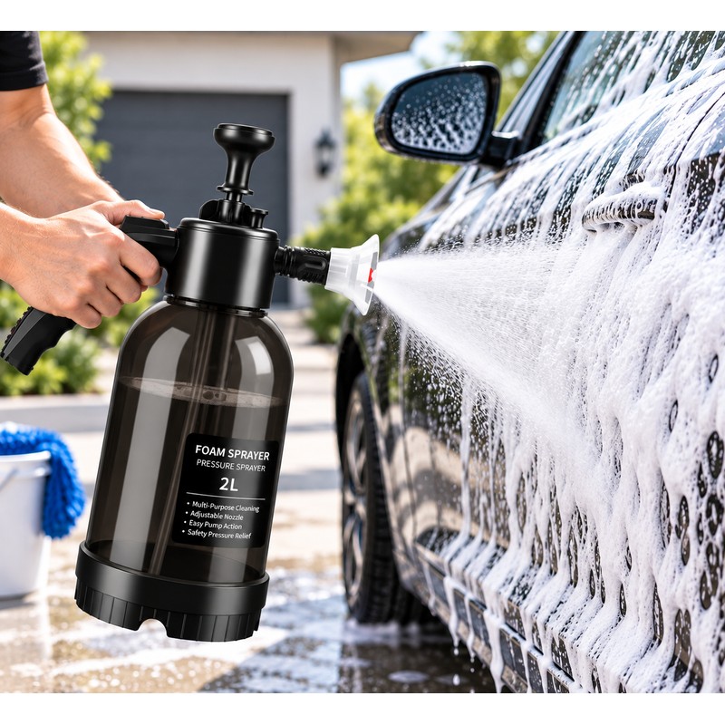 2L Hand Pressure Foam Sprayer for Car Washing – Fan