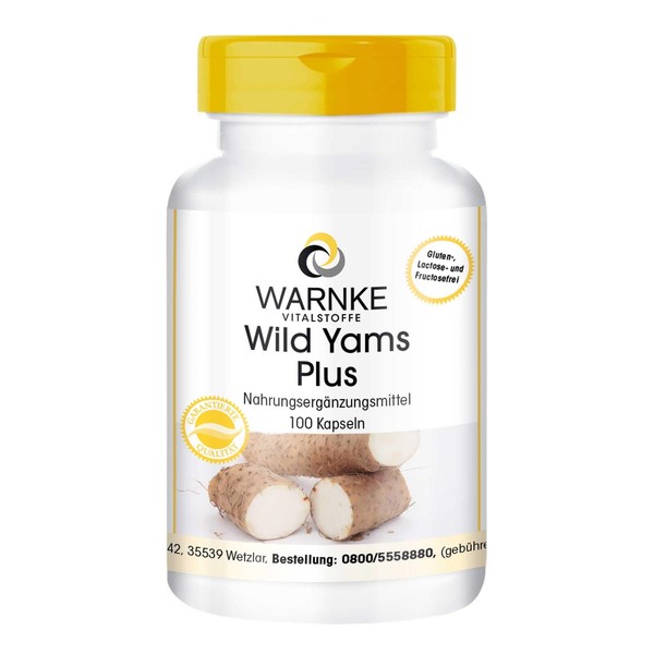 Wild Yam Extract with 20 Percent Diosgenin WARNKE Health Products Beta Carotene, Zinc & Selenium, Plus Vitamin C and E 100 Capsules Vegi Make-Up Set 60g)