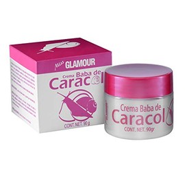 Miss Glamour - Crema de Baba de Caracol 90G. Fortalece la respuesta natural de la piel frente a las agresiones externas. Auxiliar en el tratamiento contra las arrugas y manchas en la piel. Ingredientes Naturales. Colágeno. No testado en animales. Product