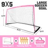 RUNBOW 9x5 ft Portable Kids Soccer Goal for Backyard Adult