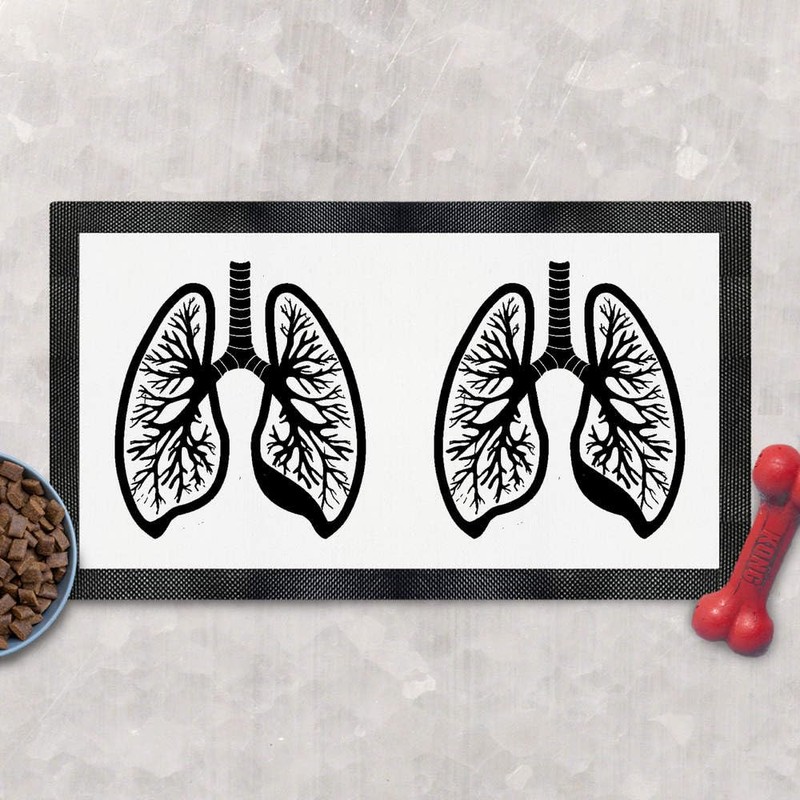 'Human Lungs' Pet Feeding Mat (PM00023779)